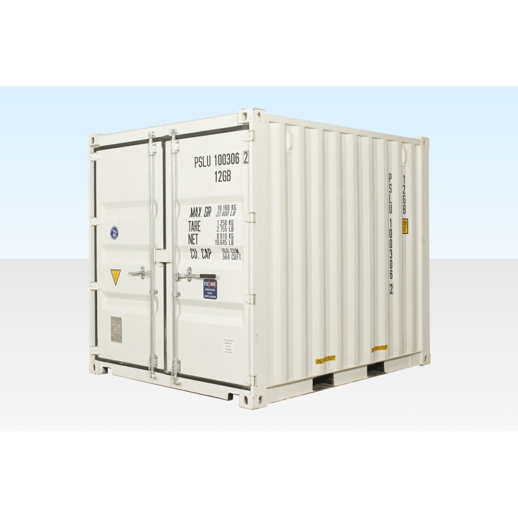 Contenedor De Envío De 10 Pies (Un Viaje) Blanco (Ral 9003)