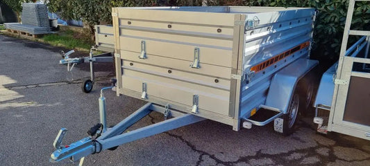 Remolque para equipaje de dos ejes Jalón, peso bruto 750 kg