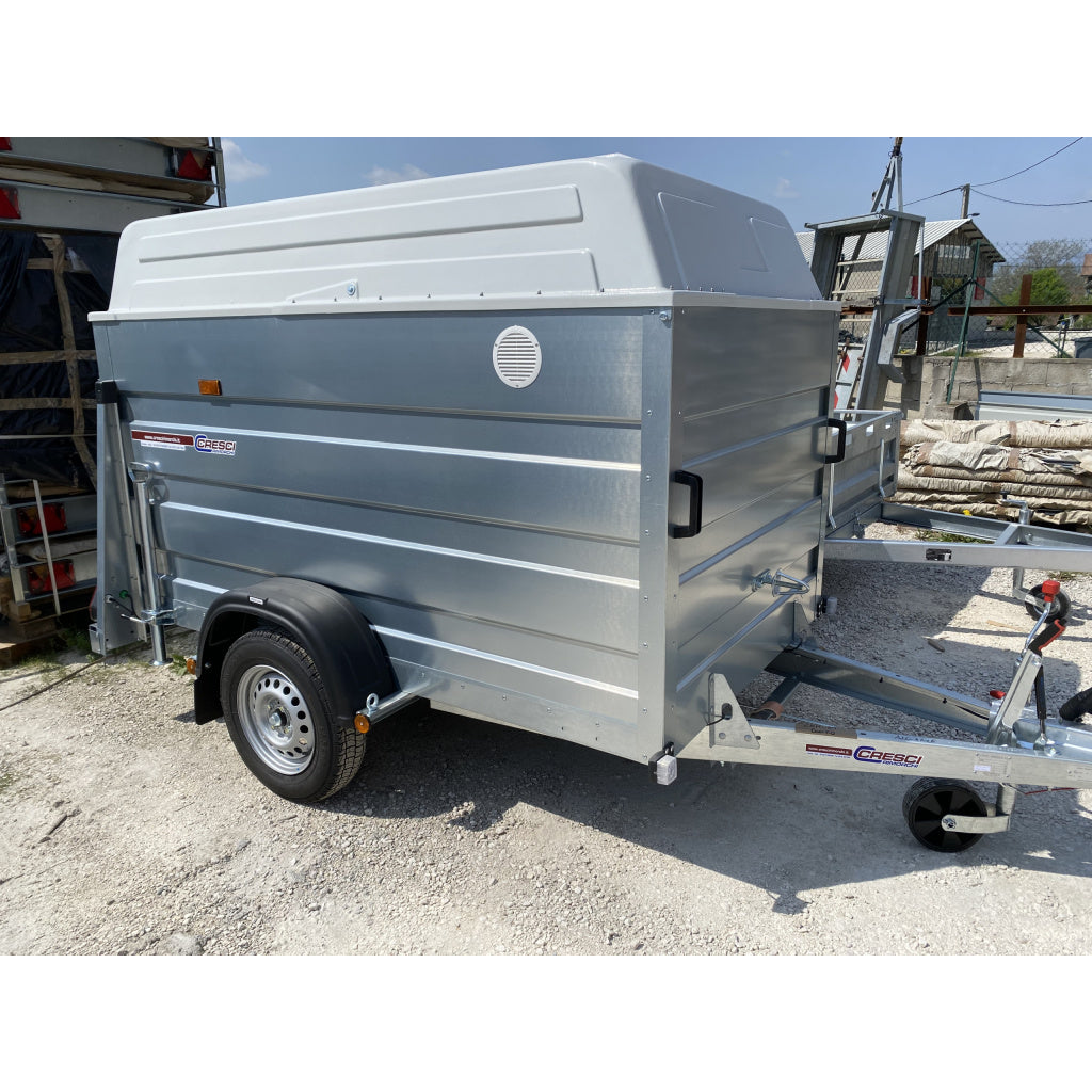 El Remolque Cresci Fourgon PT6F con frenado – Capacidad de 750 kg