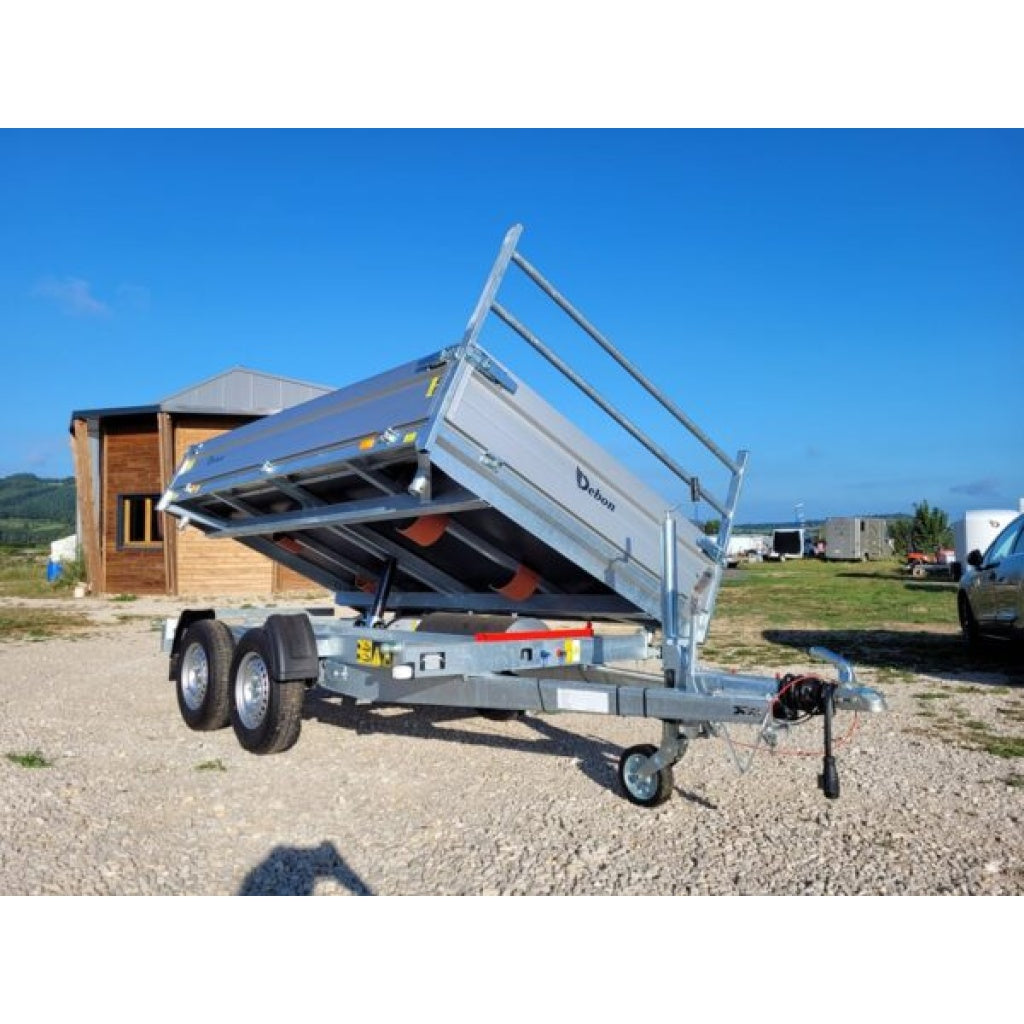 Remolque Volquete PW2.3 Debon hidráulico TRIBENNE 2 ejes