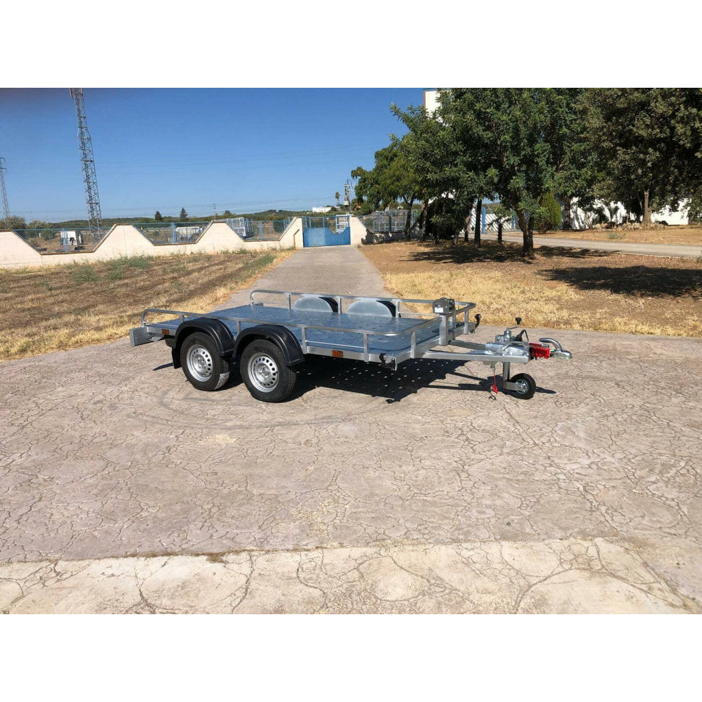 Remolque plataforma porta buggie galvanizado